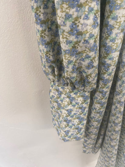 Fabulous Ghospell floral romantic ethereal Dress UKS Light Blue SH493