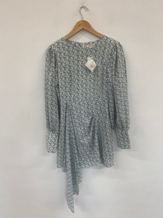 Fabulous Ghospell floral romantic ethereal Dress UKS Light Blue SH493