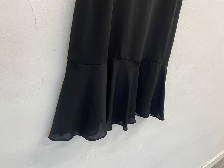 Fabulous Amanda Uprichard floaty chic evening Dress UKS Black