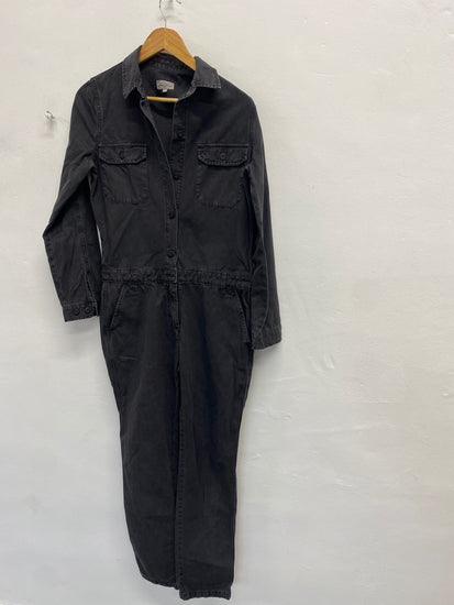 Fabulous Hatford Jumpsuit UK 8 Black denim boiler suit SH493