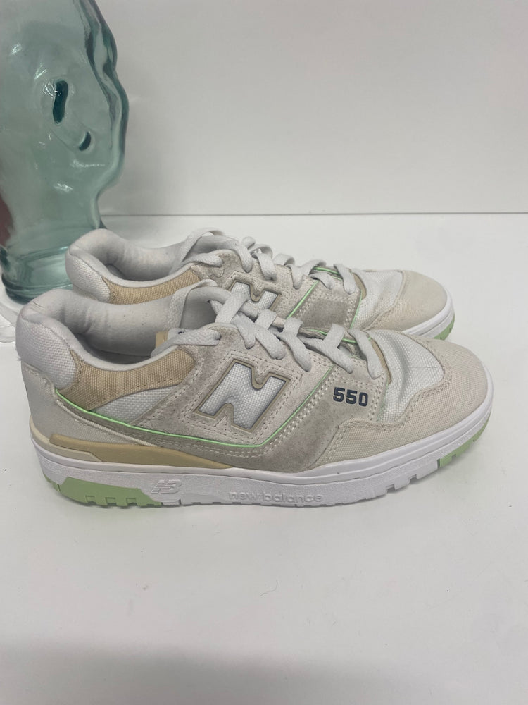 Fabulous New Balance 550 Turtledove Green Aura Sneakers UK6 White SH493