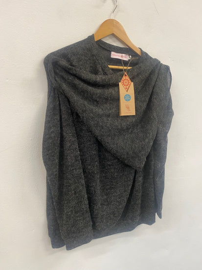 Fabulous Forgotten Tribes boho yoga Sweater UKS Dark Grey SH493