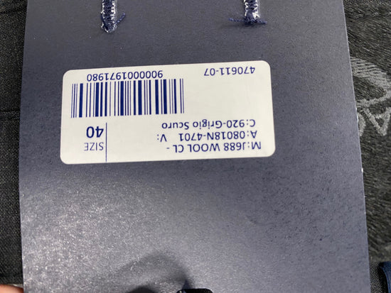 Fabulous Jacob Cohen pure wool Trousers W40" Dark Grey SH493