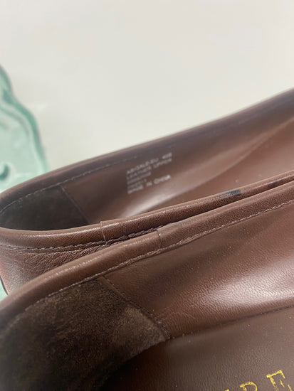 Fabulous Lauren Ralph Lauren Abigale Ballet Flats Uk7 Brown SH493