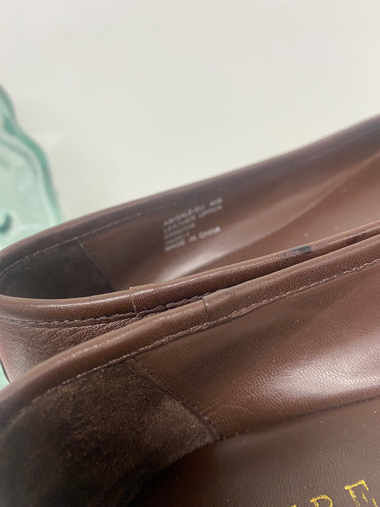 Fabulous Lauren Ralph Lauren Abigale Ballet Flats Uk7 Brown SH493