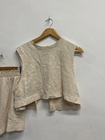 Fabulous Free people Two-piece set UK S Beige beach #8 SH493