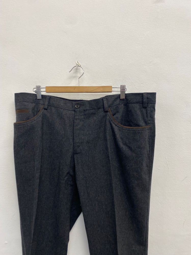 Fabulous Pal zileri concept wool Tailored trousers W42” Dark Grey SH493