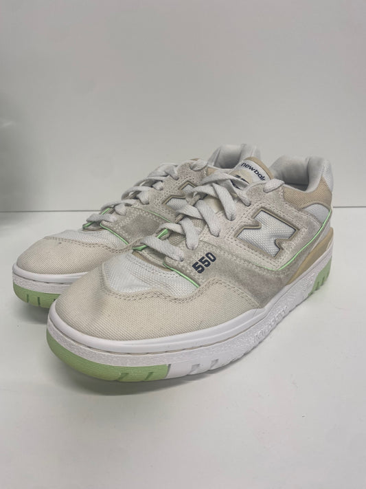 Fabulous New Balance 550 Turtledove Green Aura Sneakers UK6 White SH493