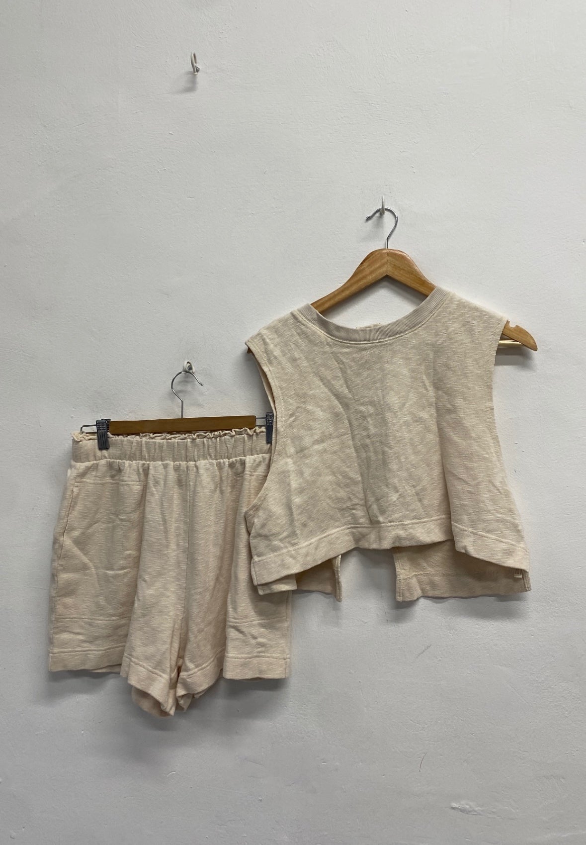 Fabulous Free people Two-piece set UK S Beige beach #8 SH493