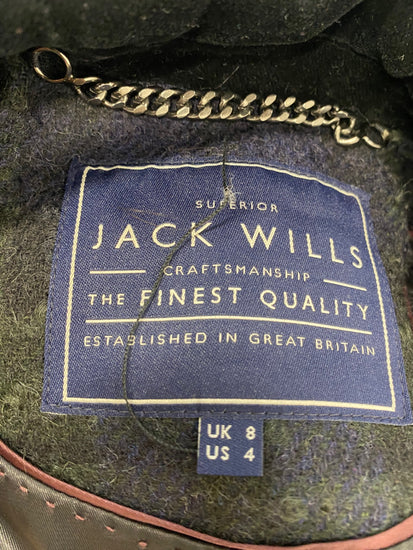 Fabulous Jack Wills Blazer UK 8 Navy checked SH493