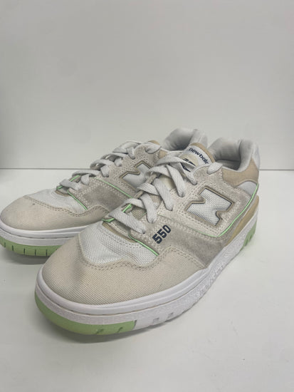Fabulous New Balance 550 Turtledove Green Aura Sneakers UK6 White SH493