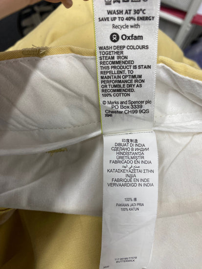 Fabulous blue harbour Chino Shorts W40" Butter yellow SH493