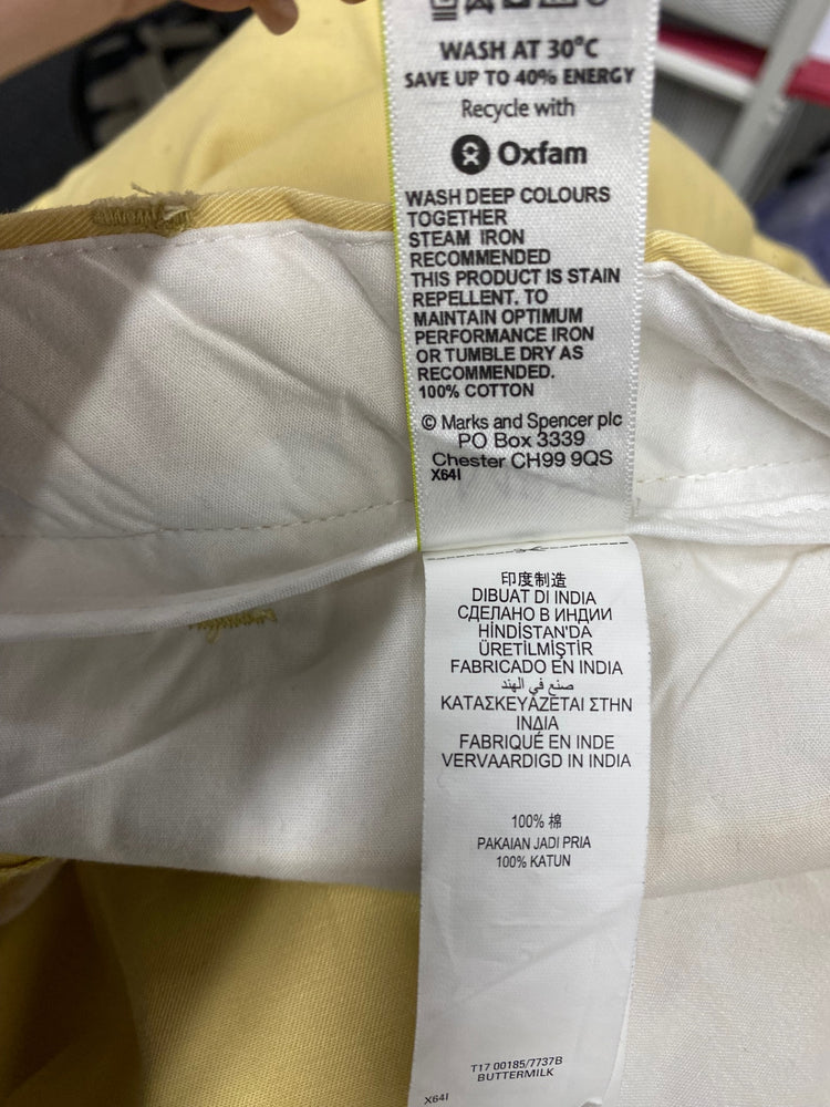 Fabulous blue harbour Chino Shorts W40" Butter yellow SH493