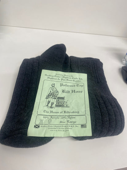 Fabulous Geoffrey (Tailor) Highland Crafts Ltd. Kilt Socks One Size Dark Gray SH493