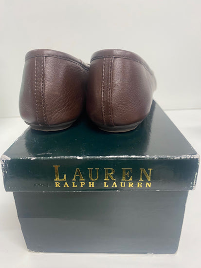 Fabulous Lauren Ralph Lauren Abigale Ballet Flats Uk7 Brown SH493
