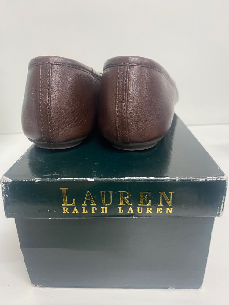 Fabulous Lauren Ralph Lauren Abigale Ballet Flats Uk7 Brown SH493