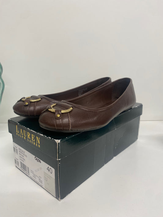 Fabulous Lauren Ralph Lauren Abigale Ballet Flats Uk7 Brown SH493
