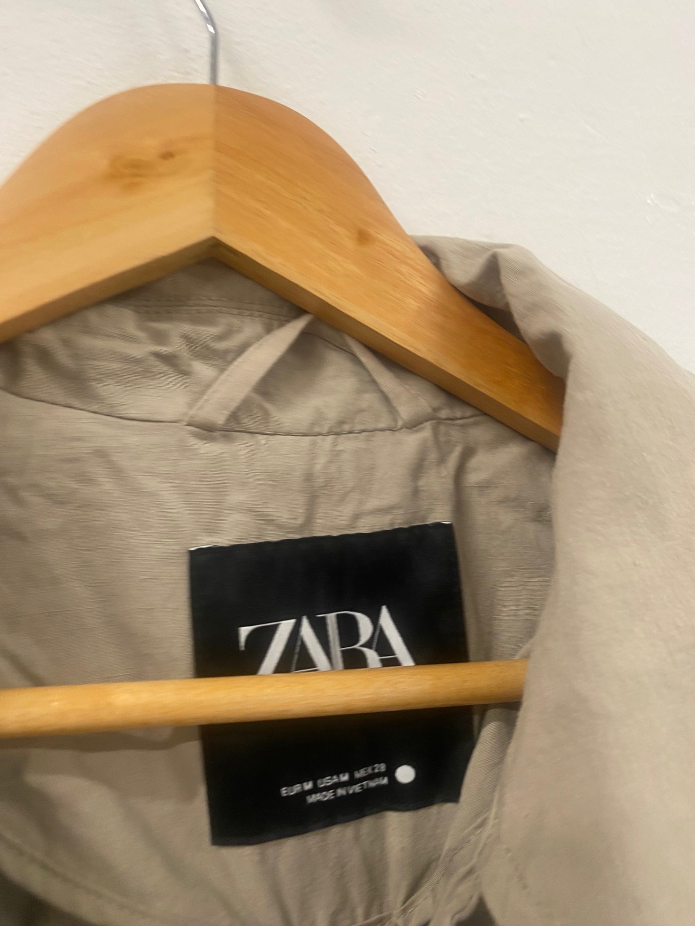 Fabulous Zara oversized Trench Coat UkM Beige SH493