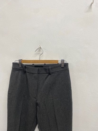 Fabulous Joseph Crop Trousers UK 10 Dark Grey formal SH493