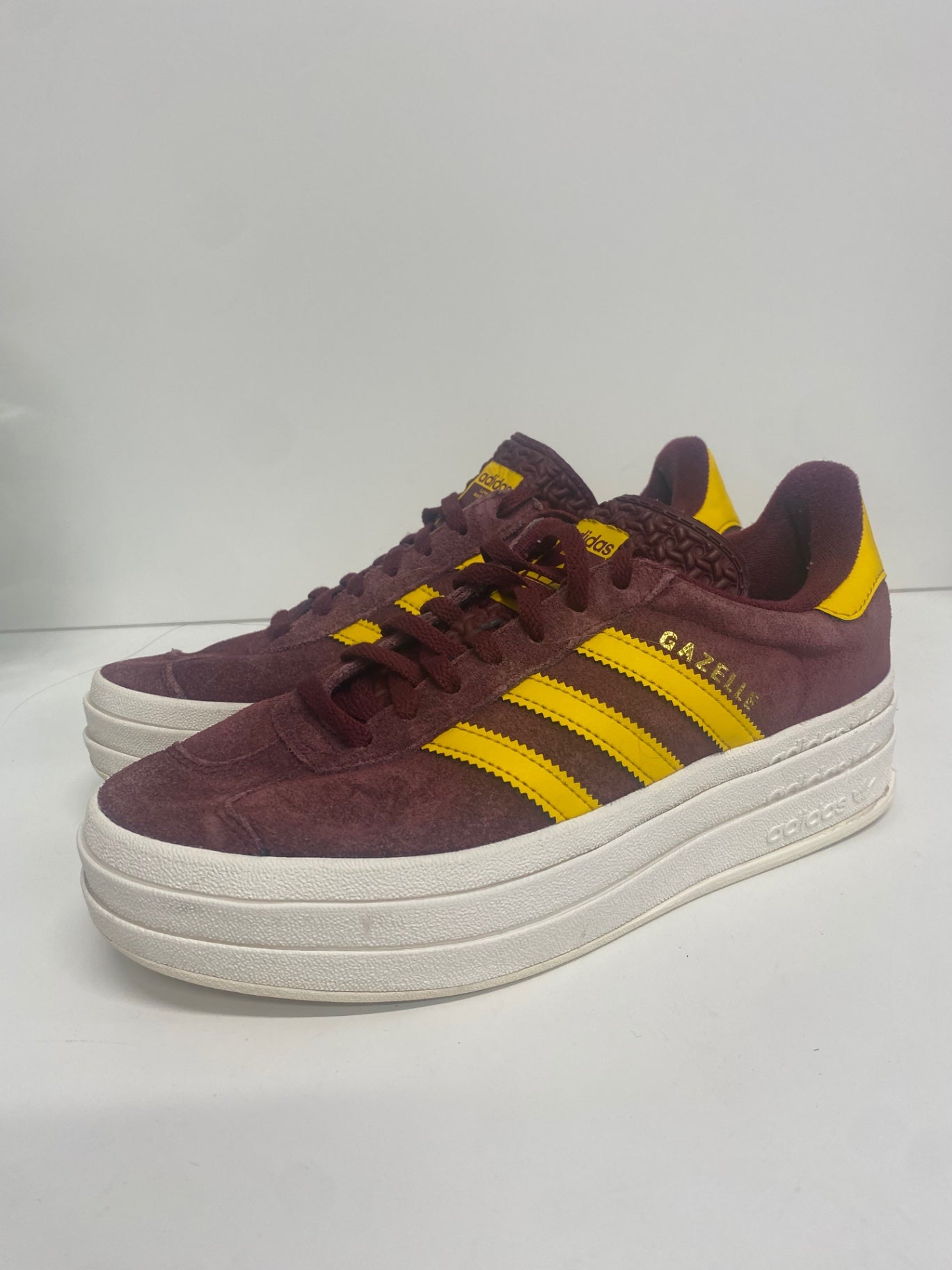 Fabulous adidas Gazelle Bold platform  Sneakers UK6 Burgundy SH493