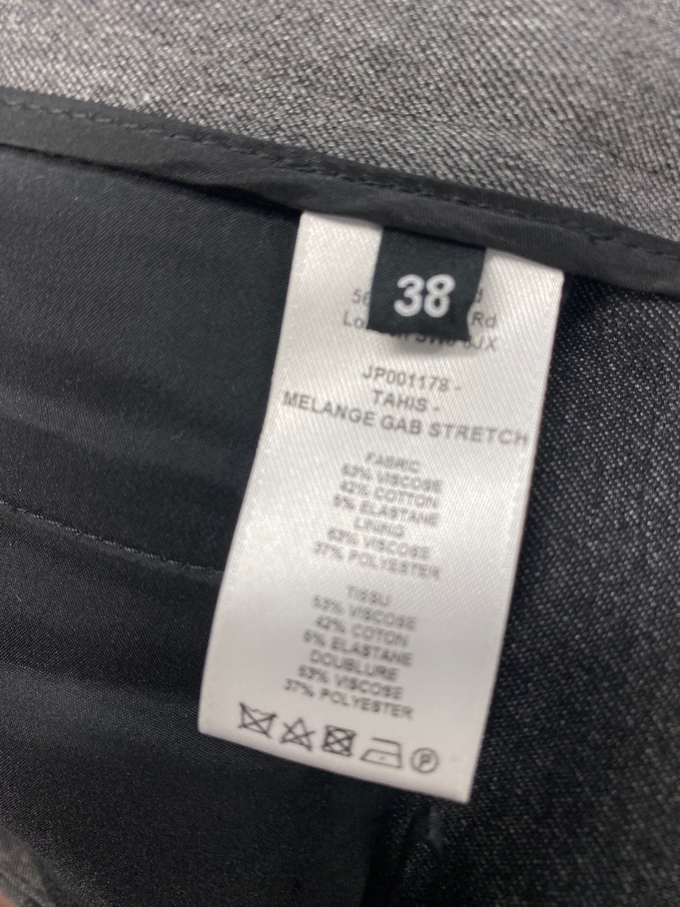 Fabulous Joseph Crop Trousers UK 10 Dark Grey formal SH493