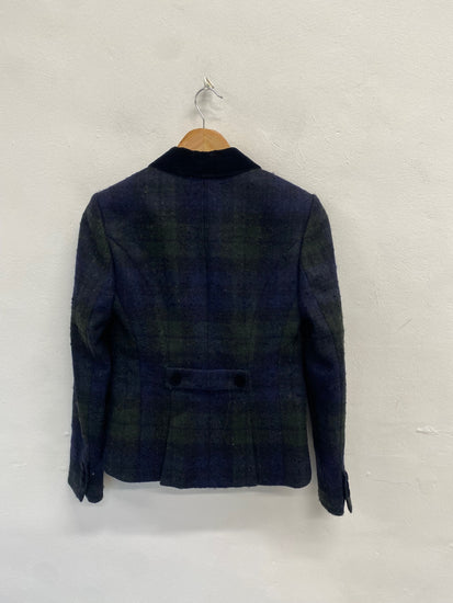 Fabulous Jack Wills Blazer UK 8 Navy checked SH493