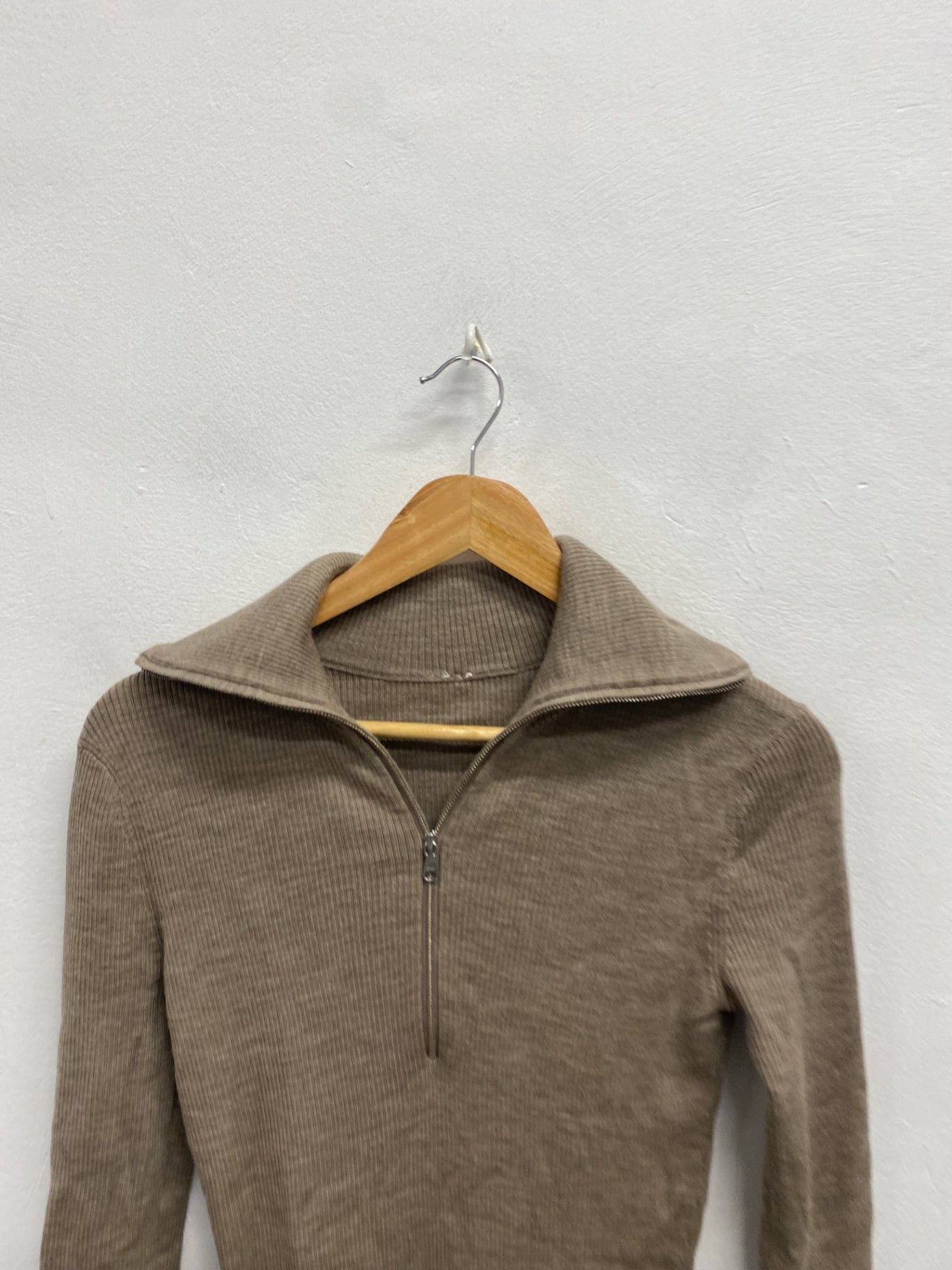 Fabulous Arket Longline jumper UK 8 Beige 100% wool SH493