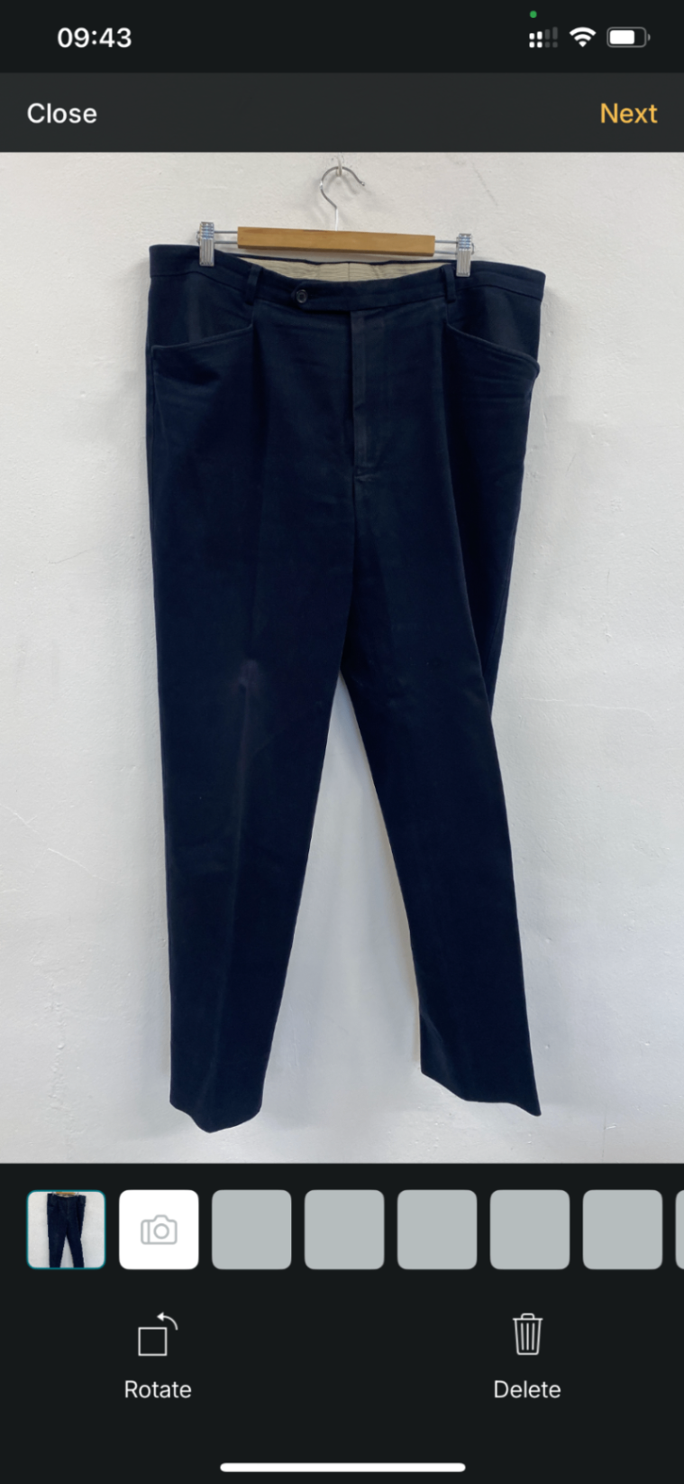WASH Fabulous Ermenegildo Zegna Trousers XXL Navy blue