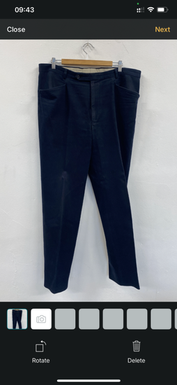 WASH Fabulous Ermenegildo Zegna Trousers XXL Navy blue