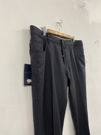 Fabulous Jacob Cohen pure wool Trousers W40" Dark Grey SH493