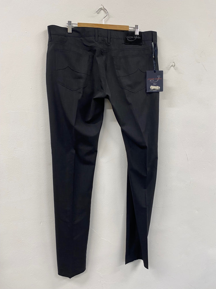 Fabulous Jacob Cohen pure wool Trousers W40" Dark Grey SH493