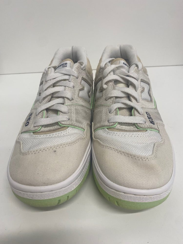 Fabulous New Balance 550 Turtledove Green Aura Sneakers UK6 White SH493