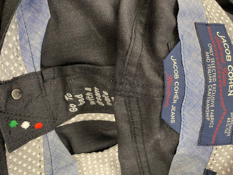 Fabulous Jacob Cohen pure wool Trousers W40" Dark Grey SH493
