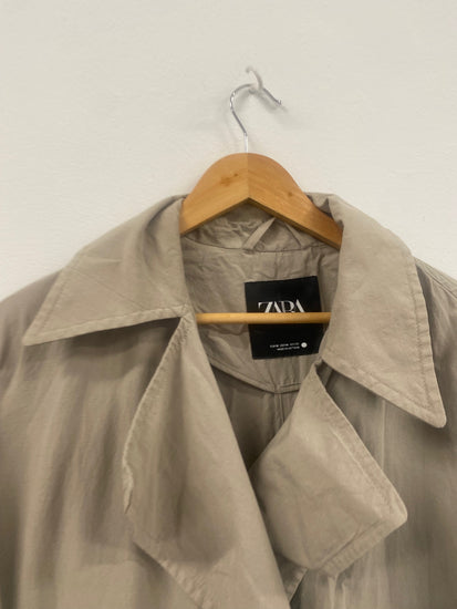 Fabulous Zara oversized Trench Coat UkM Beige SH493