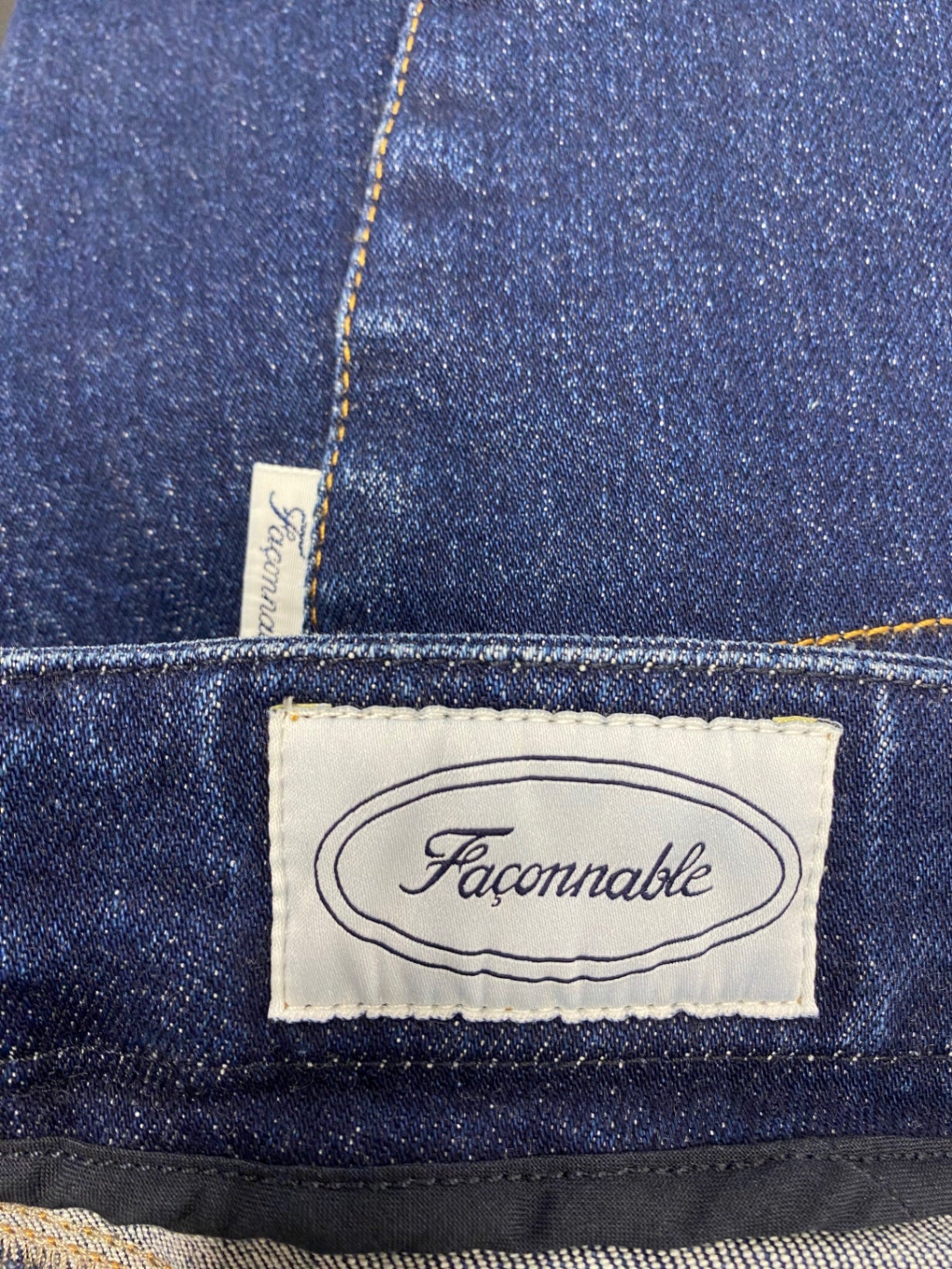 Fabulous Faconnable Straight jeans W38" Dark Blue SH493