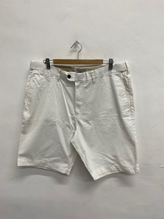 WASH m&s white chino shorts SH493