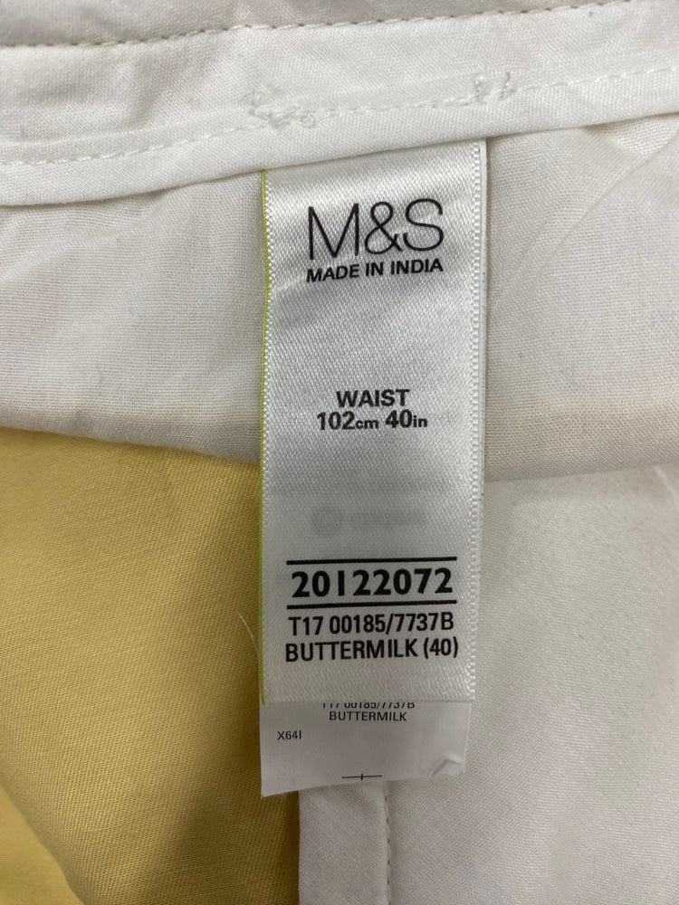 Fabulous blue harbour Chino Shorts W40" Butter yellow SH493