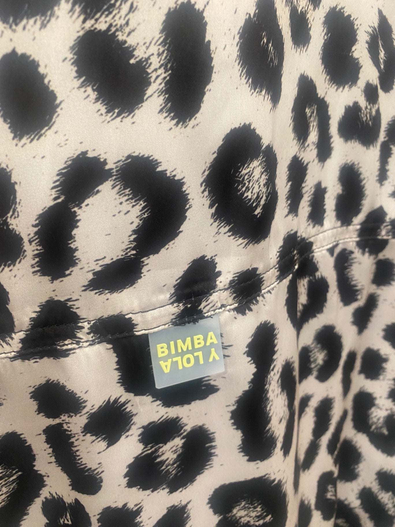 Fabulous BIMBA Y LOLA fun leopard activewear Jacket UKS Beige & black SH493
