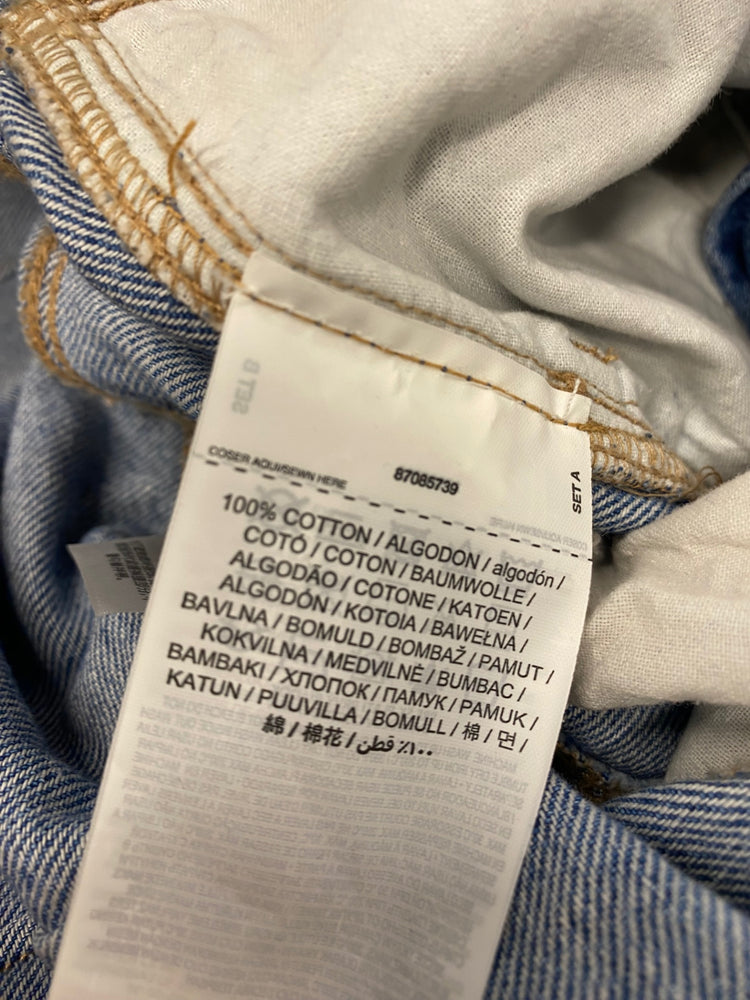 Fabulous Mango Jumpsuit UK S Blue denim boiler suit SH493