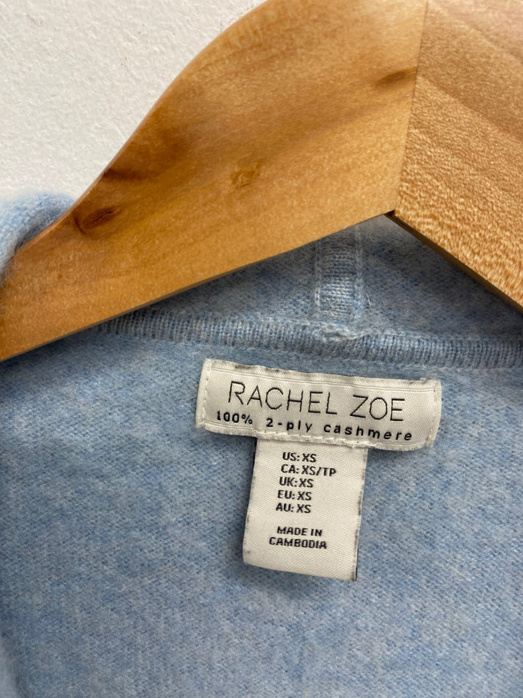 Fabulous Rachel Zoe Cardigan UK XS Light blue cashmere SH493