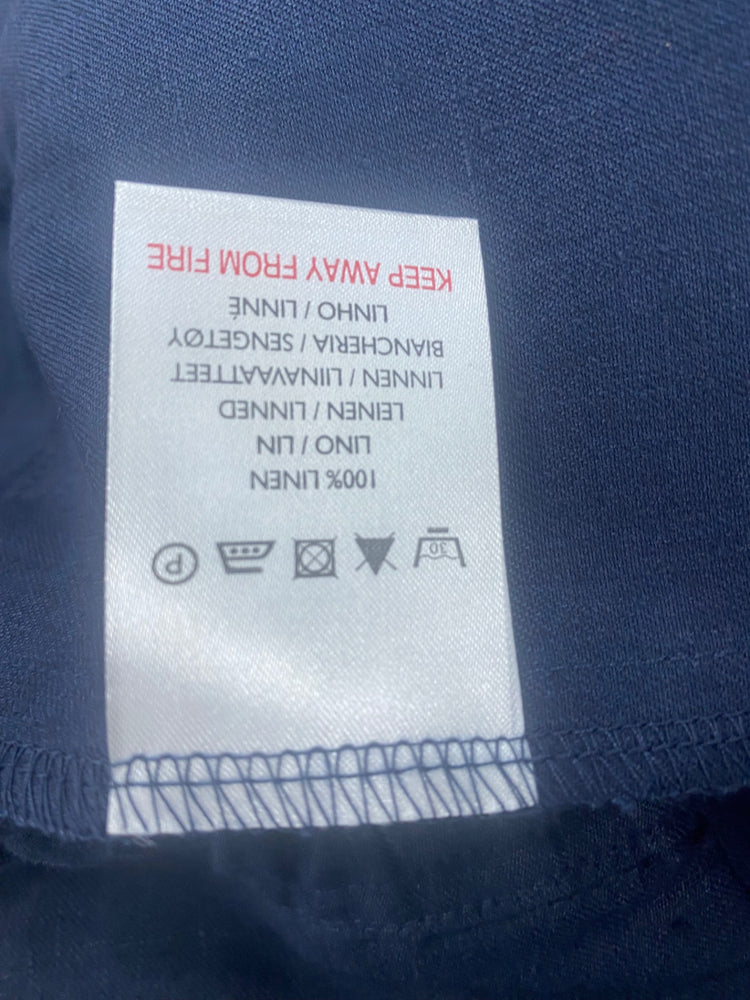 Fabulous Derek Rose linen Shorts UK XL Navy SH493