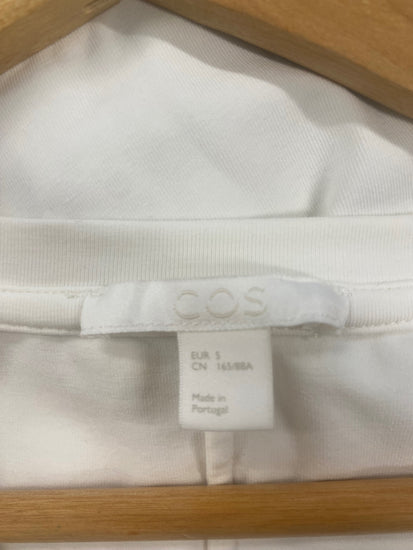 Fabulous Cos cream ruffle sleeve Dress UKS Ivory SH493