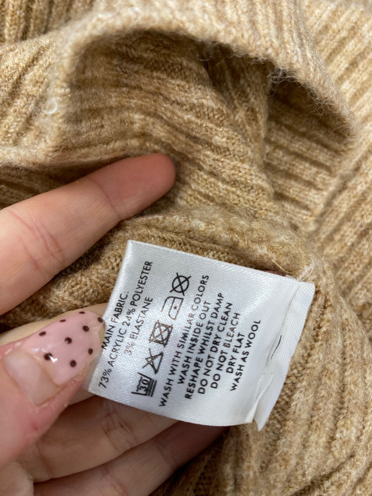 Fabulous Oliver Bonas Knitted jumper UK 10 Beige autumn SH493