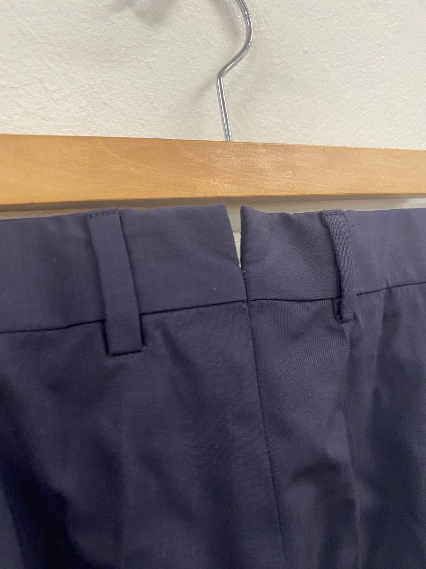 Fabulous Ermenegildo Zegna pure wool tailored Trousers W42” Navy Blue SH493