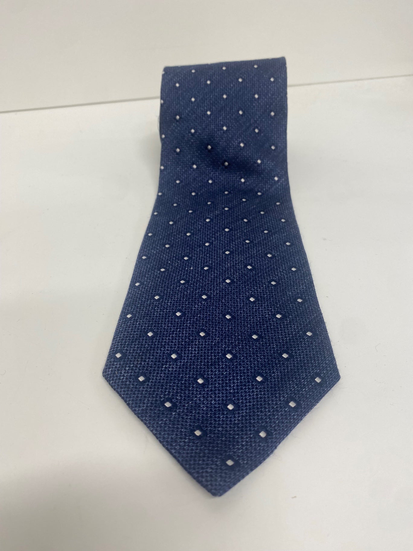 Fabulous Ermenegildo Zegna Su Misura silk Tie One size Navy Blue Geometric SH493