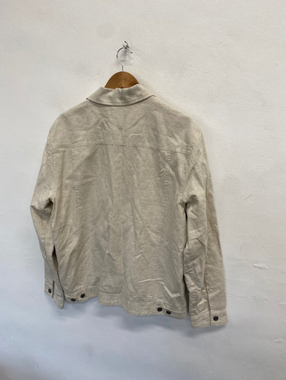 Fabulous Next Jacket UK M Beige linen cotton blend new SH493