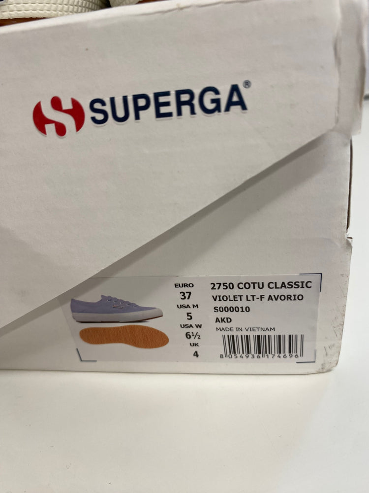 Fabulous Superga platform Sneakers UK4 Baby Blue SH493