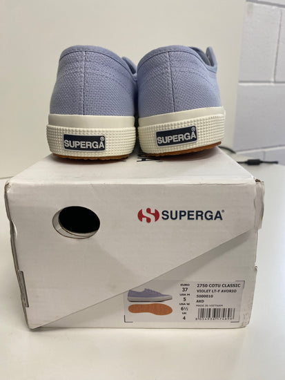 Fabulous Superga platform Sneakers UK4 Baby Blue SH493