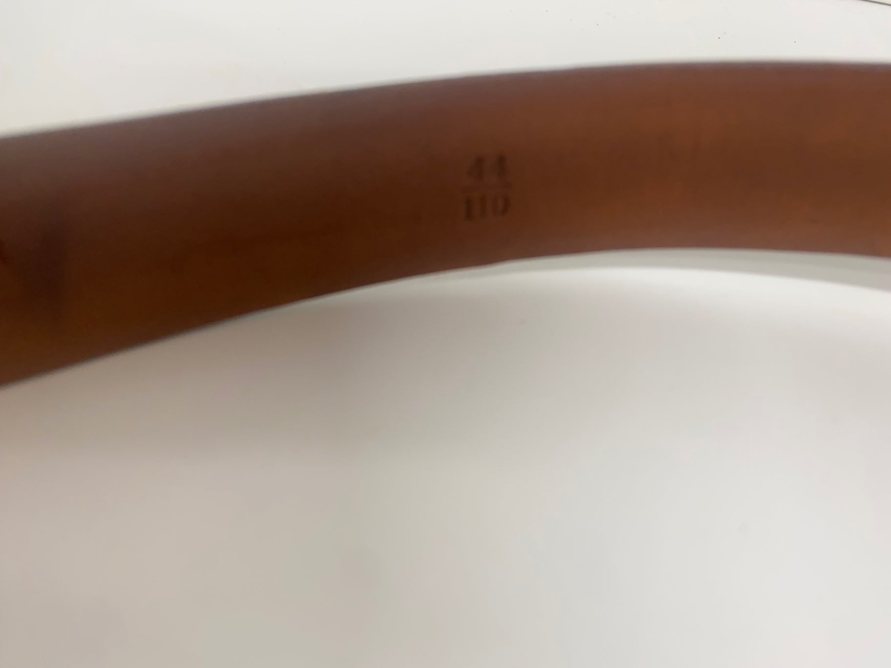 Fabulous Faconnable leather tan gentleman’s Belt 44” Brown SH493