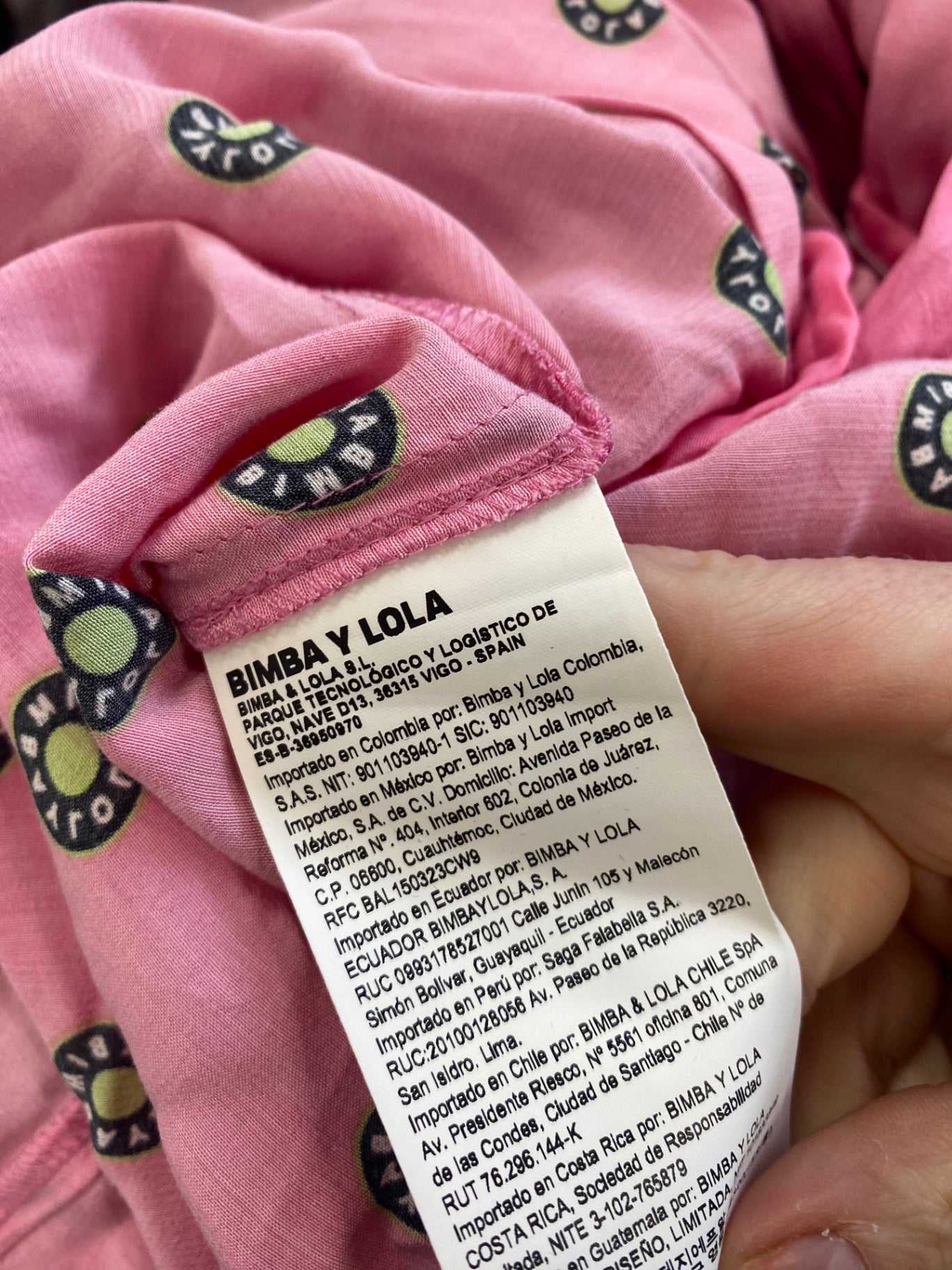 Fabulous Bimba Y Lola logo flirty Dress UKS Pink & neon SH493